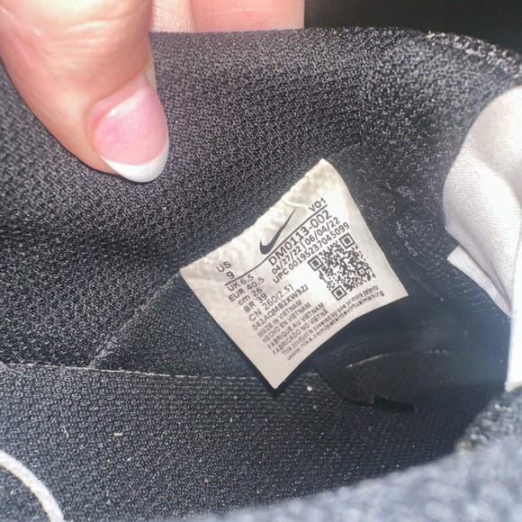 Nike Court Vision Alta LTR Leather Shoes Black White Women's Size 9 DM0113-002 - Picture 7 of 8